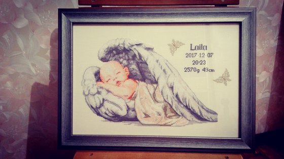 Работа «Little angel  ( Birth certificate )»