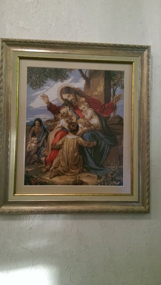 Работа «"Пусть дети идут ко мне',гобелен,Гобленсет.»