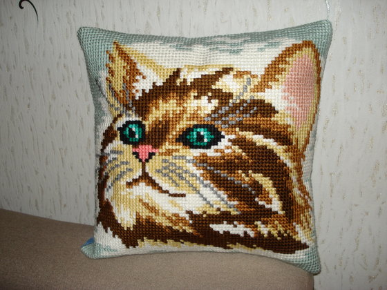 Работа «подушка "кот"»