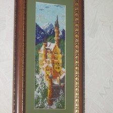 Работа «Замок Нойшванштайн. 1-я работа бисером.»