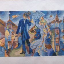 Работа «Встреча с незнакомкой (картина в стиле модерн)»