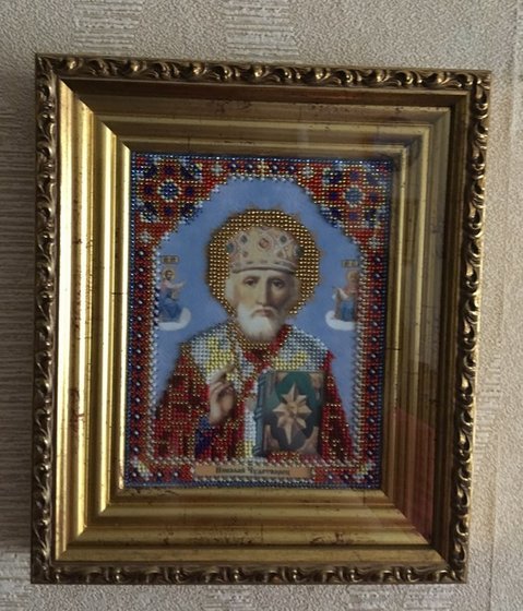 Работа «Николай Чудотворец (бисер)»
