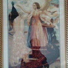 Работа «Девушка и фазаны»