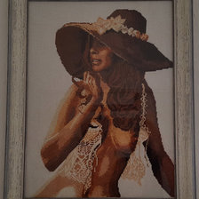 Работа «Дама в шляпе»