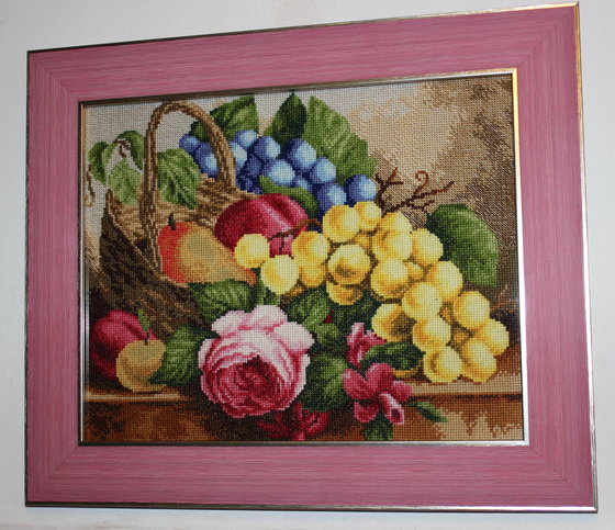 Работа «Натюрморт с виноградом»