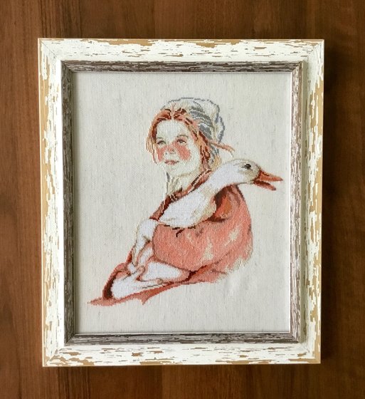 Работа «Девочка с гусем»