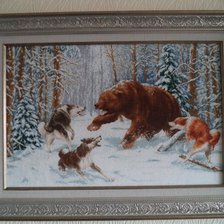 Работа «Охота  на медведя»