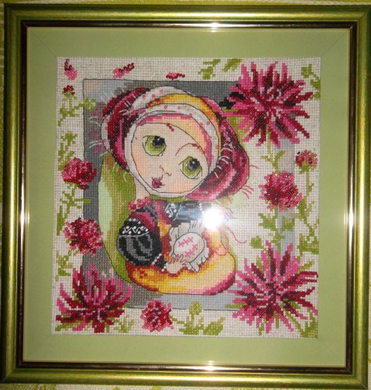 Работа «Жоржинка-вышивальщица»