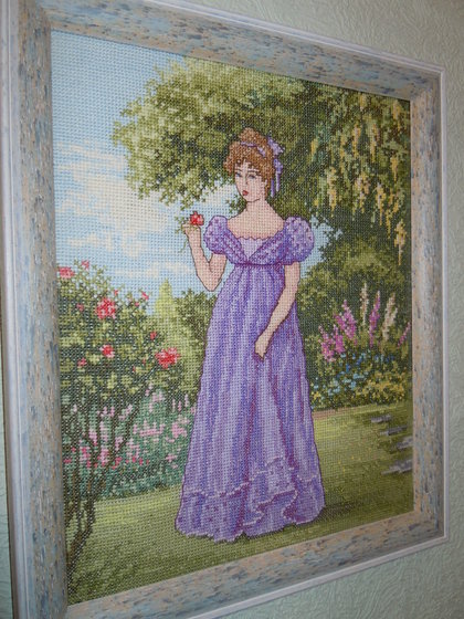 Работа «Девушка с цветком»