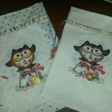 Работа «Мешочки для конфет с пожеланиями»