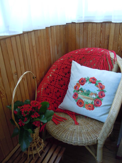 Работа «Подушка" Воспоминание о лете"»