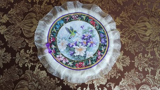 Работа «Думочка с вышивкой от Дим»