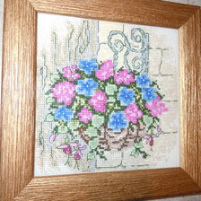 Работа «Корзина цветов (из серии "отдыхалочек")»