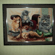 Работа «Кошачье смейство»