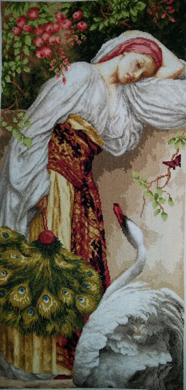 Работа «Девушка с лебедем»