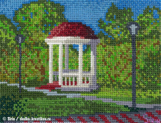 Работа «Беседка в Котово (Долгопрудный)»