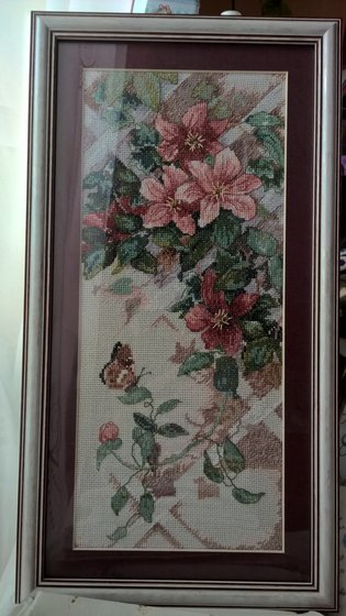 Работа «Клематисы»