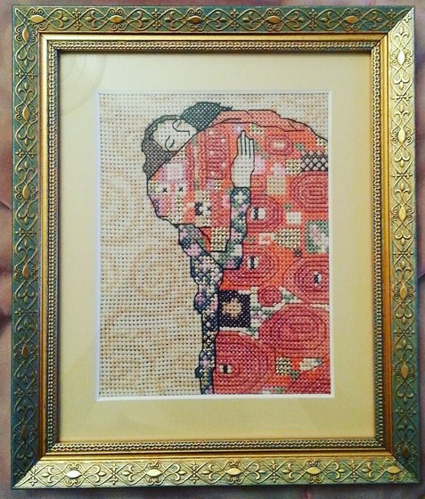 Работа «Поцелуй (мини картина Климта)»