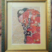 Работа «Поцелуй (мини картина Климта)»