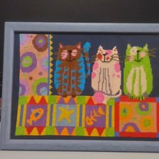 Работа «Веселые коты»