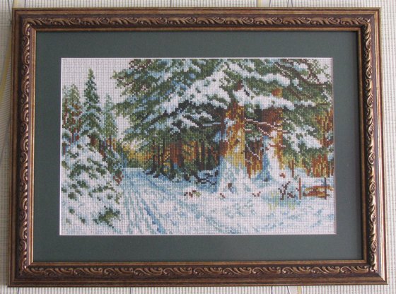 Работа «В зимовому лісі»