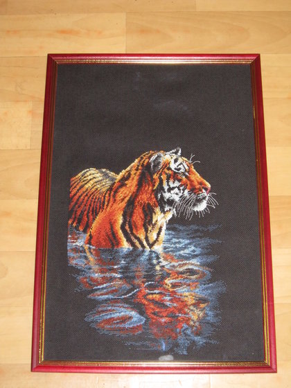 Работа «Спокойный тигр»