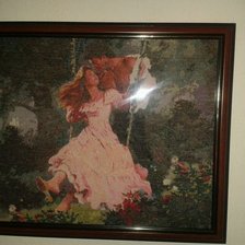 Работа «Влюбленные на качелях»