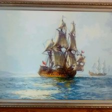 Работа «"Величественный Чарльз в освещенных солнцем водах"»