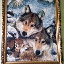Работа «Волки(семья)»