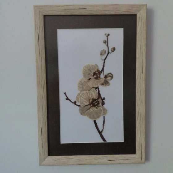 Работа «монохром орхидея»