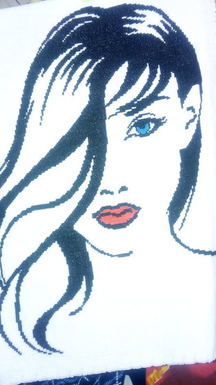 Работа «Девушка монохром»