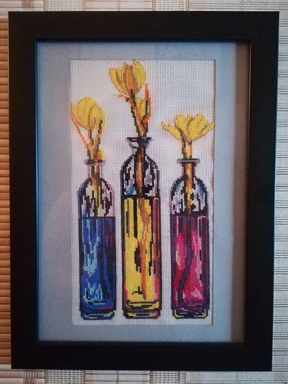 Работа «Жёлтые тюльпаны»