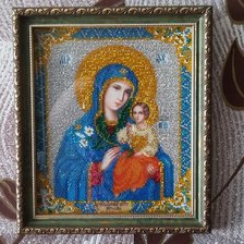 Работа «икона Неувядаемые цвет, вышита бисером»