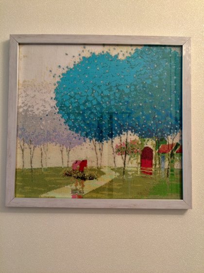 Работа «По мотивам Ван Ту Транг (голубая)»