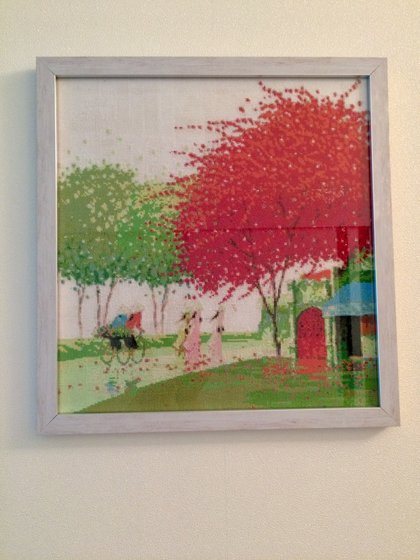 Работа «По мотивам Ван Ту Транг (красная с зеленым)»