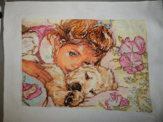 Работа «девочка с собакой»