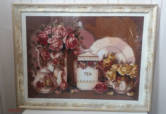 Работа «Натюрморт с розами»