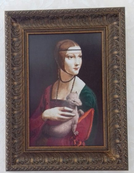 Работа «Дама с горностаем»