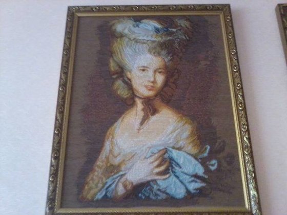 Работа «По мотивам картины Гейнсборо "Дама в голубом"»