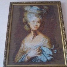 Работа «По мотивам картины Гейнсборо "Дама в голубом"»