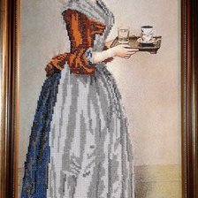 Работа «По мотивам картины Лиотара "Шоколадница"»