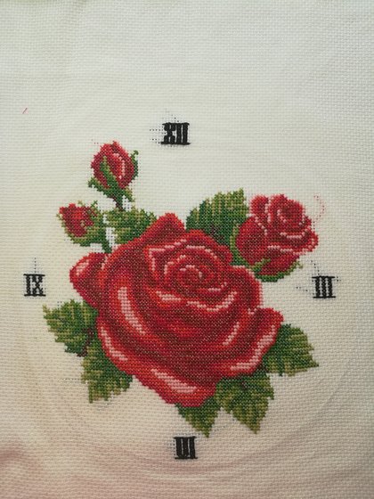 Работа «Часы роза»