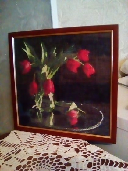 Работа «Тюльпаны»