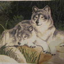 Работа «Пара волков»