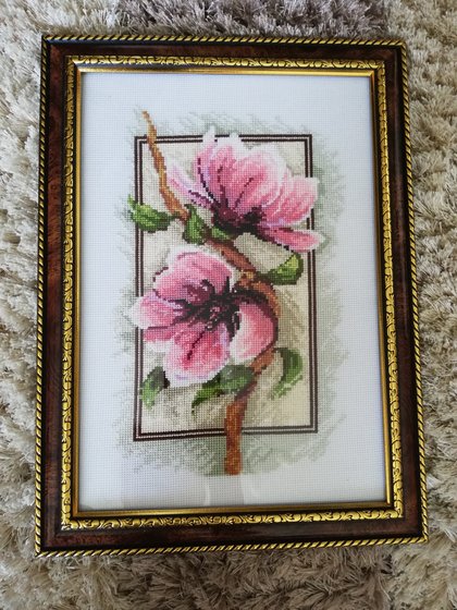 Работа «Цветок магнолии»