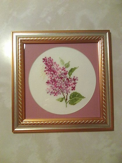 Работа «Веточка сирени»