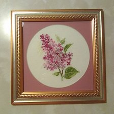 Работа «Веточка сирени»