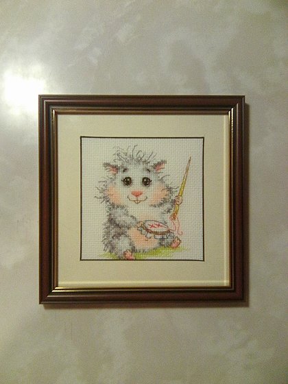 Работа «Вышивальный хомяк»