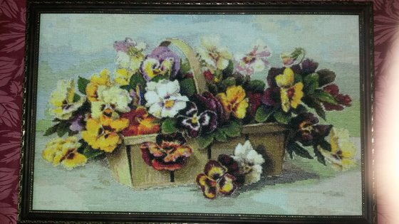 Работа «Анютины глазки»