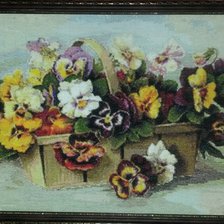 Работа «Анютины глазки»